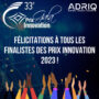Finalistes prix Innovation ADRIQ 2023