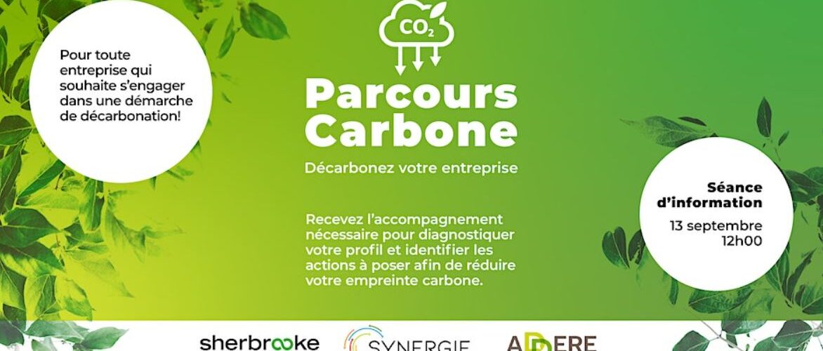 Parcours Carbone - Sherbrooke Innopole x Synergie Estrie x ADDERE Service-conseil
